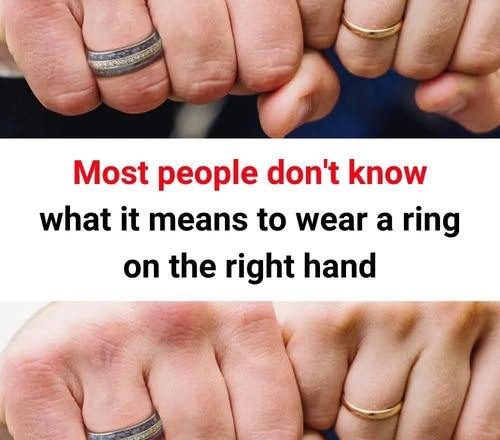 What does it mean to wear a ring on the right hand?