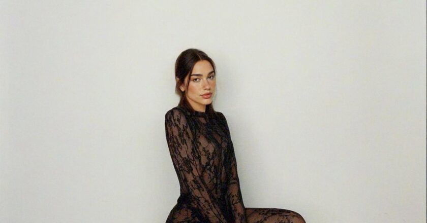 All Eyes on Dua Lipa in Stunning Black Lace Fashion Moment