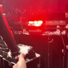 HELPING DUA LIPA UP THE STAIRS AT BARRIER 