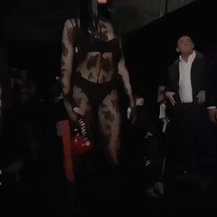 Dua Lipa Stuns in Sheer Black Lace at Fashion Show